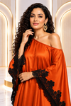 The  Valencia Luxe Skirt Set(burnt orange)