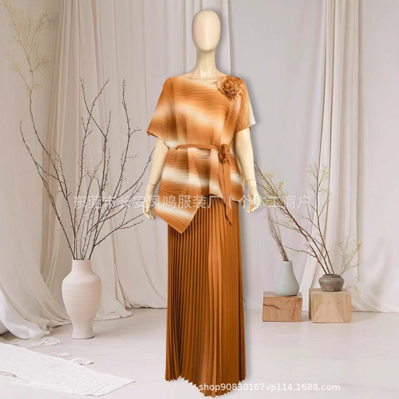 Multiple colors MIYAKI SKIRT SET