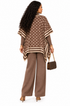 PREORDER 36- BROWN 3-PIECE  KNIT PANT SET