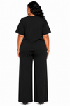 Golden Butterfly Luxe Pant Set(Black)