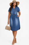 The Effortless Chic Denim Shirt Dress