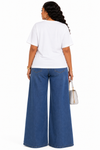 Bella B Rhinestone Denim Pant Set
