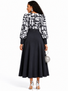 Regal Charm Maxi Dress(Black)