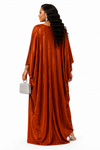 Luxury Muse Satin Kaftan(Burnt orange)
