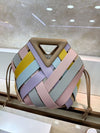 Woven Geometric Handle Bag