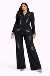 Crystal Royale Tailored Suit Set(Black)