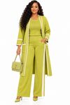 PREORDER 19 LEMON 3-PIECE  KNIT PANT SET