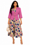 Blush Garden Floral Flare Dress Set
