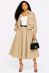 Luxe Utility Skirt Set(Khaki)
