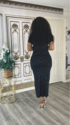 Midnight Sparkle Crystal Dress.(PREORDER)