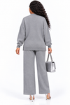 PREORDER 06– GRAY 2- PIECE KNIT PANT SET