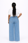 Pink Feather Bloom 2piece Denim Set