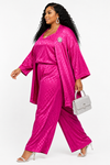 Fuchsia Luxe 3-Piece Palazzo Set