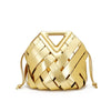 Woven Geometric Handle Bag