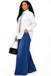 Crystal Elegance White Rhinestone Shirt