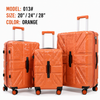 Voyager Elite 3-Piece Hardside Luggage Set(ORANGE)