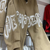 Glam Varsity Sequin Jogger Set(Tan/Back)