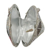 PREORDER- Diamond Prism Crystal Clutch — Multitone Silver