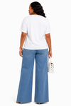 Emerald Bloom Rhinestone Denim Pant Set