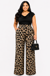 Royal Flow Palazzo Pants (leopard print)