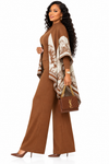 PREORDER 12 - BURNT ORANGE 3-PIECE KNIT PANT SET