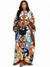 Royal Mosaic Luxe Kaftan Dress