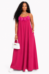 The Blossom Charm Maxi Dress(Pink)