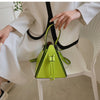 LUXE PYRAMID MINI HANDBAG – NEON GREEN
