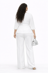 Celeste Embellished Palazzo Pant Set(white)