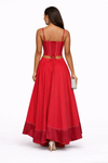 Corset Couture Skirt Set(Orange/red)