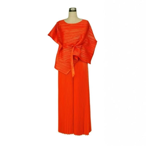 MULTI MIYAKI PLEATED SKIRT SET
