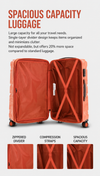 Voyager Elite 3-Piece Hardside Luggage Set(ORANGE)