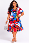 Artistic Flair Ruffle Midi Dress(Multi color)