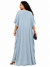 Savannah Chic Leopard Kaftan(Lt blue)