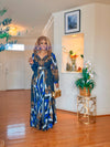 RHINESTONE/BELTED MAXI DRESS(MULTI COLOR)