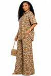 Golden Blossom Keyhole Pant Set