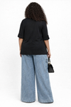 Luxe Utility Denim Cargo Set(Black)
