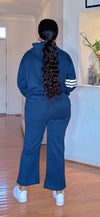 Navy Stripe Chic Jogger Set
