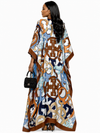 Royal Mosaic Luxe Kaftan Dress
