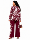PREORDER 31-WINE  2- PIECE  KNIT PANT SET