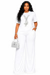 Golden Prestige Pant Set(white)