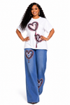 Heartstrings Denim Pant Set