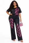 Pink Majesty Luxe Denim Set
