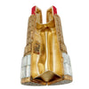 PREORDER - Glam Icon Crystal Lipstick Clutch — Gold & Ruby
