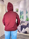 Hooded Teddy Graphic Sweatshirt (Wine)