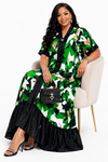 Iconic Flow Maxi Dress(Green)
