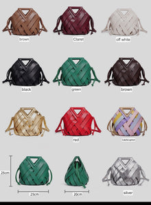  Woven Geometric Handle Bag