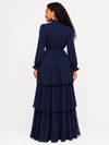Serenity Layers Maxi Dress(Navy)
