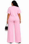 Golden Butterfly Luxe Pant Set(pink)