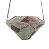 PREORDER- Diamond Prism Crystal Clutch — Multitone Silver